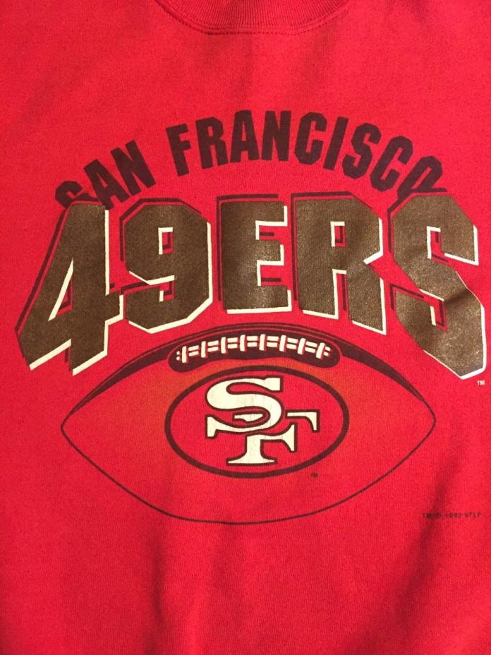 Vintage San Francisco 49ers Pullover Sweater Boys Size XL TM 1993