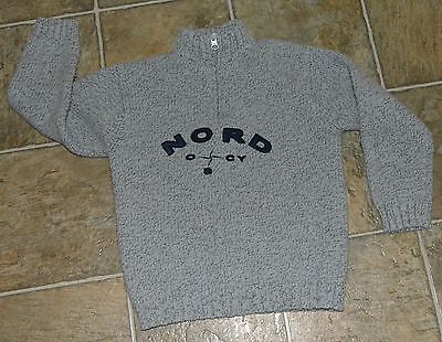 EUC Cyrillus sweater, Nord grey for boys sz. 126 8A  5-6 Half-zip.