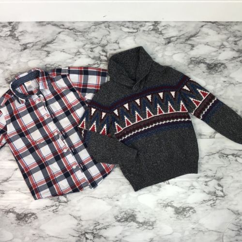 Boy's xs Lot   sweater button up  Gymboree, basic edtion