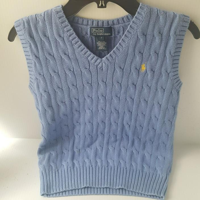 Ralph Lauren Boys Blue Size 7 Vest