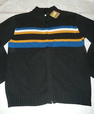 NWT Crazy 8 by Gymboree Boys Size M 7 8 Full Zip Cardigan Sweater Black