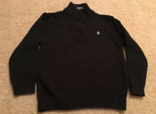Boys black sweater size large 7 izod