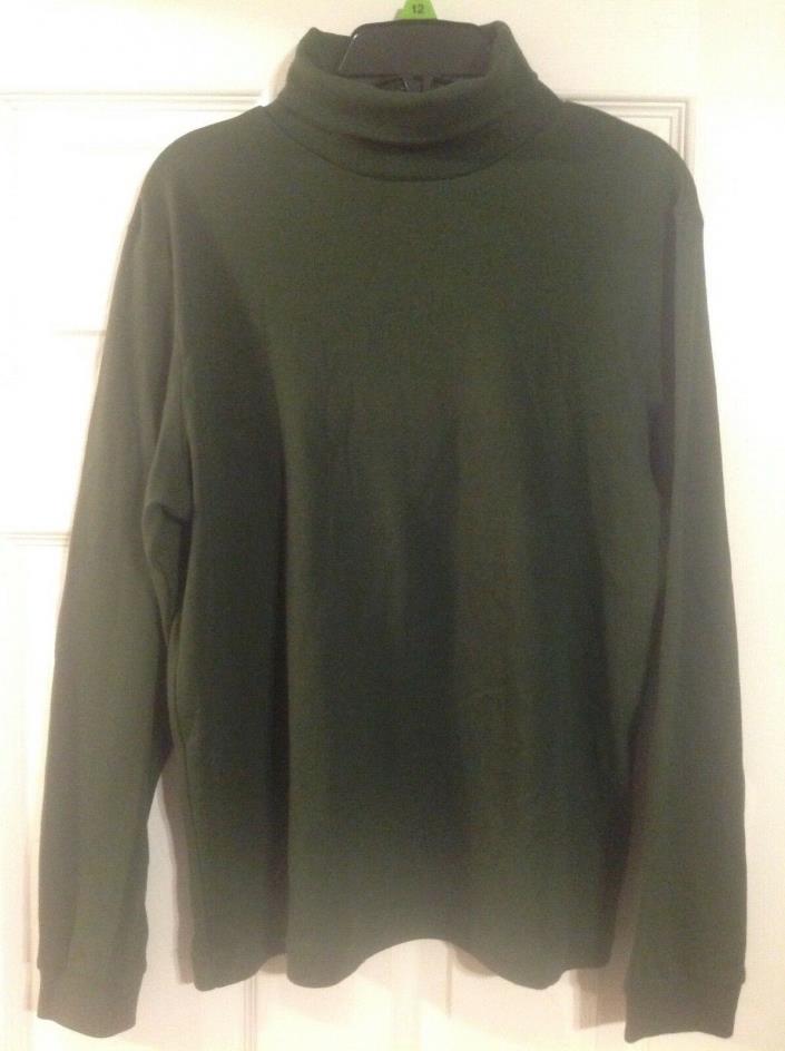 New With Tag, Class Club Boys Size 14, Green Long Sleeve Turtle Neck Sweater