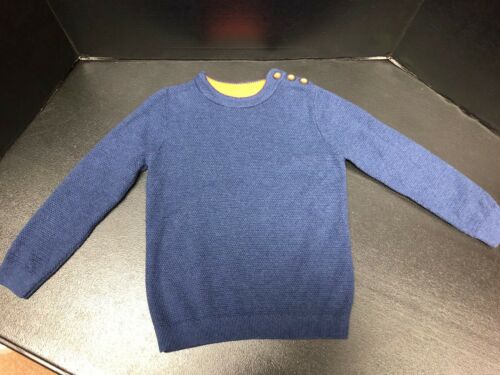 Mini Boden Boy’s Size 5/6 Navy Cotton Sweater Great Condition