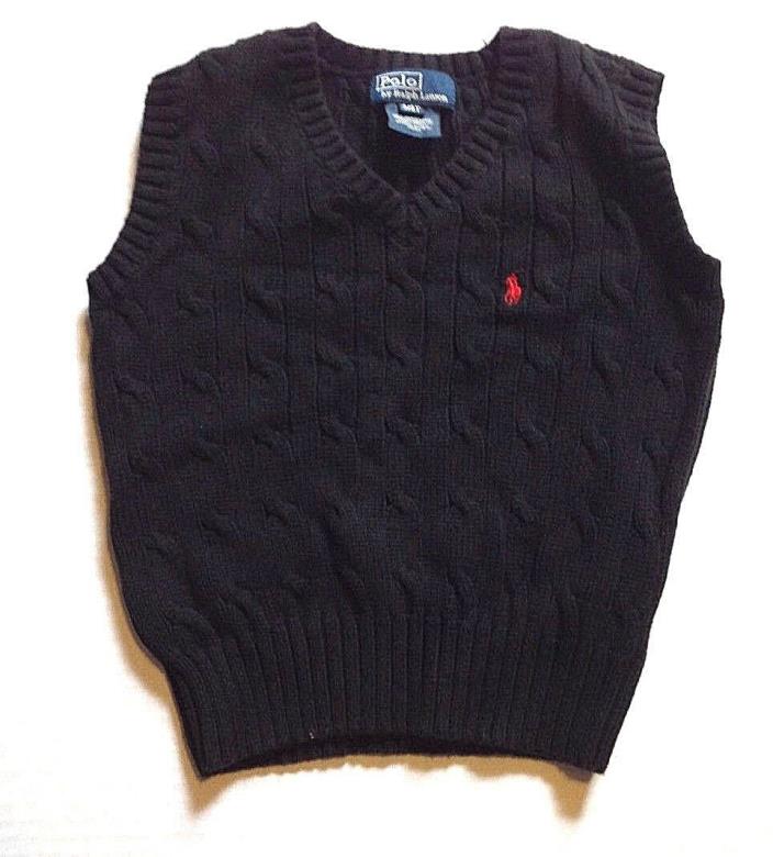 Polo Ralph Lauren Black Boys Sweater Vest Size 3T