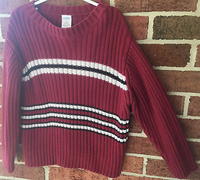 Last Chance GYMBOREE RED STRIPED SWEATER 4 Valentine holiday Boy winter top kid