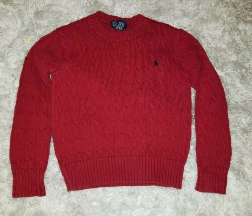Polo Ralph Lauren boys Red Sweater Size Small size 7 Knit