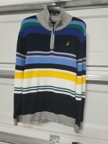 NWT Nautica Youth Boy's Pullover Sweater Striped Size L(14/16)