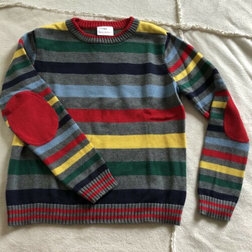 hanna andersson Crew Neck Sweater Multicolor Striped 130