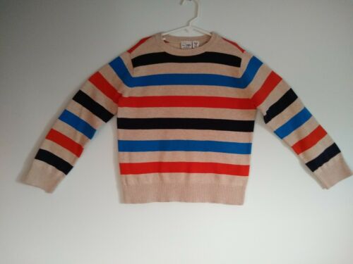 Children's Place Boys Blue, Beigue, Orange Pullover Sweater Size 7/8