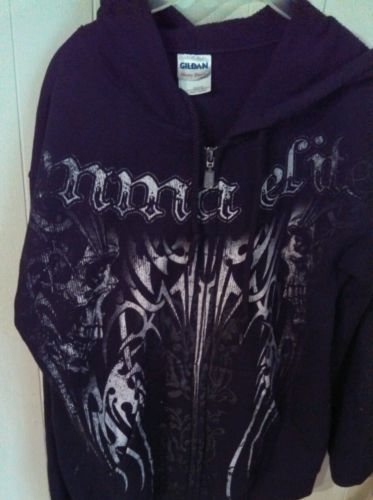 UFC MMA ELITE childrens BLACK Jacket HOODIE SweatSHIRT Small COOL MINT wrestling