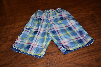 D3- U.S. Polo Assn. Plaid Swim Trunks Size 7