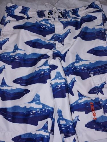 Gap Kids Sz. XL Boys shark Design Swim Trunks. Great Pair