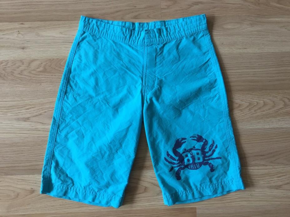 Brooks Bothers board shorts swim trunks turquoise boys sz 8