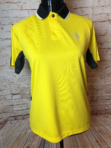 Ralph Lauren Polo Yellow Black With Logo Juniors  Size L (A13)
