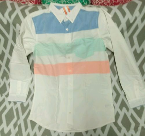 Cat & Jack Boys XL 16 Long Sleeve  Button Down Shirt