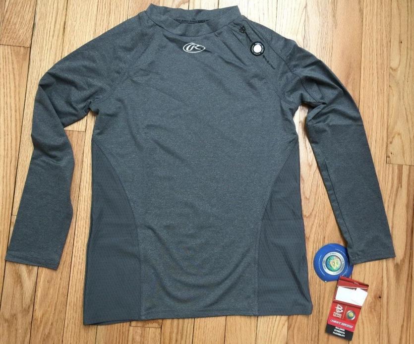 Boys Rawlings Heat Fusion Compression Long Sleeve Shirt SZ XL NWT