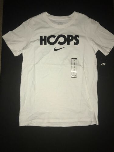 Nike Boys T-Shirt White “HOOPS” Style AJ7812 100