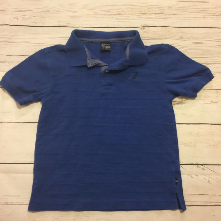 Nautica Boys XL (7X) Blue School Uniform Polo Shirt Dress #1