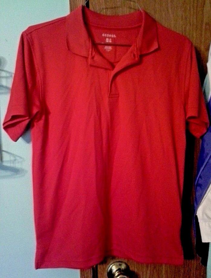 George boys red uniform polyester shirt  size xl 14-16