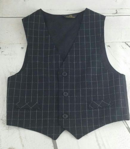 Michael James Black Vest Boy's Size 7