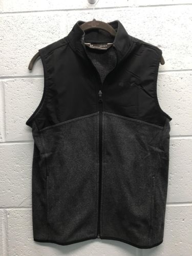 Youth Boy's Under Armour ColdGear Vest L Black/Grey Polyester