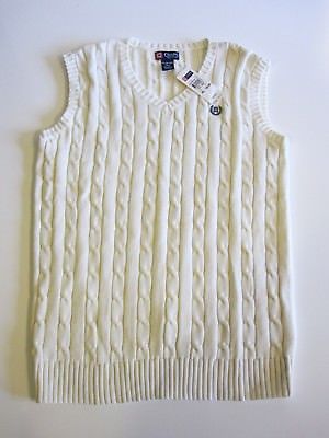 Chaps Sweater Vest Size XL 18 20 Off White Ivory Retail $32 NEW