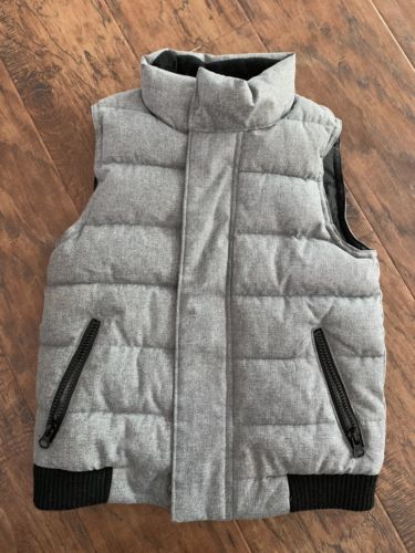 Boys Gapkids Winter Vest Coat Small 6-7 Yrs Grey Gray Puffer Vest