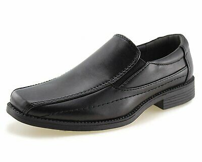 Kids School Uniform Dress Shoes Slip-on Oxford, Black, Size 13 M US Little Kid A