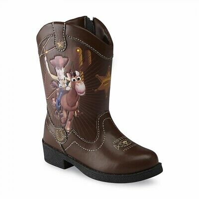 Kids Disney Boys Toy Story Mid-Calf Zipper Fashion Boots, Brown, Size 7M Pnry