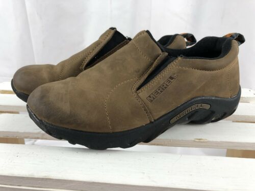 MERRELL Kids Jungle Moc Brown Suede Slip On Casual Shoes US Size 4 Boys