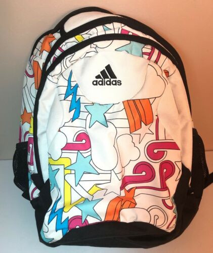 Adidas Doodle Backpack Stars Black White Load Spring Straps Book Bag