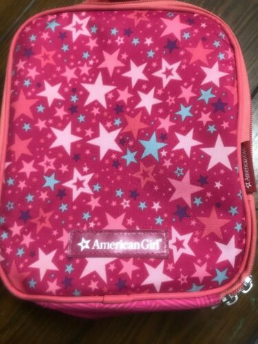 American Girl Little Girl's Lunch Box Tote  Pink And Teal With Stars