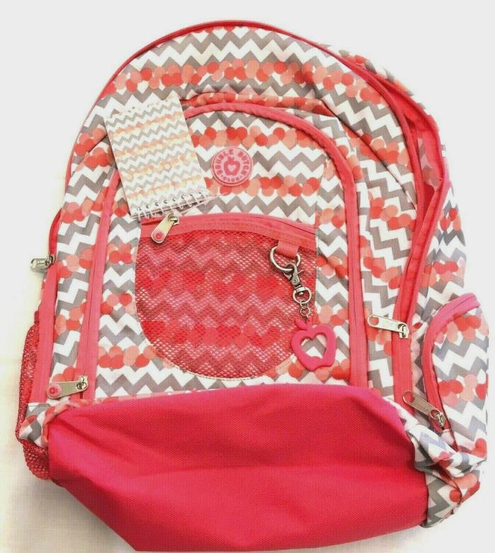 Double Dutch Club Chevron Laptop Backpack with Notepad and Apple Dangle Clip