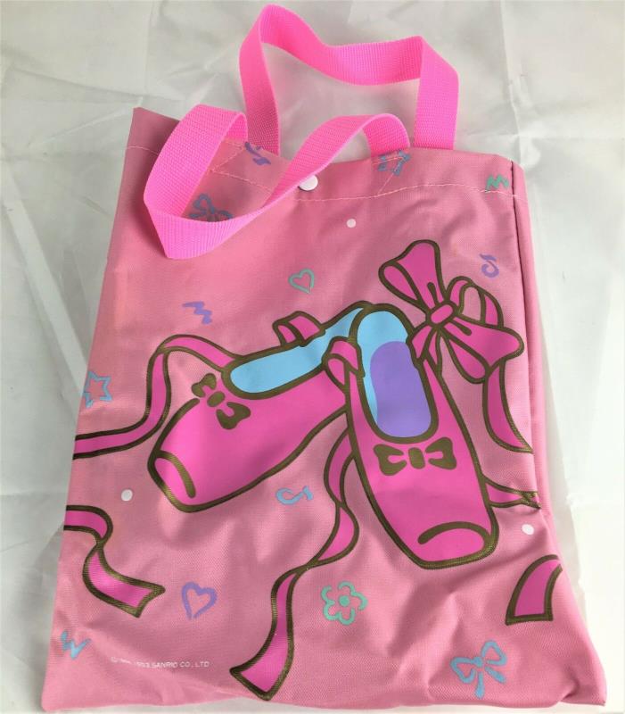Girls Ballerina Tote Bag Dance Class Snap Close Kids Pink Toddler Gift For Girl