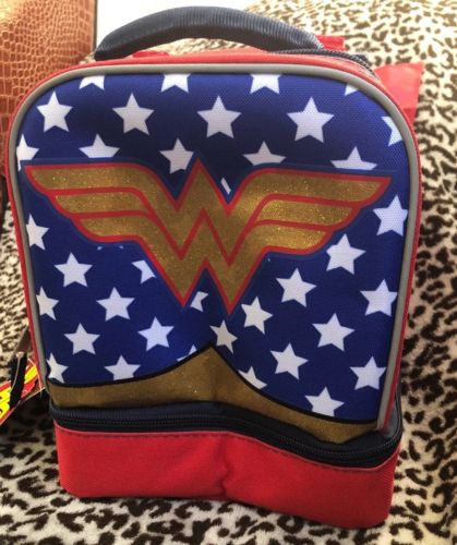 New Wonder Woman  Lunch Box  Red Blue Gold WWCO02-T NWT
