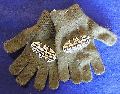 Child's Small Mittens/Gloves Kids' Olive Green Batman ~5-3/4