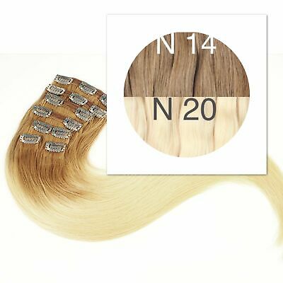 Clips and Ponytail Ambre 14 and 20 Color GVA hair
