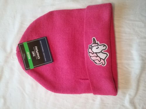 Unicorn Embelished Beanie Tabbogon Girl Pink