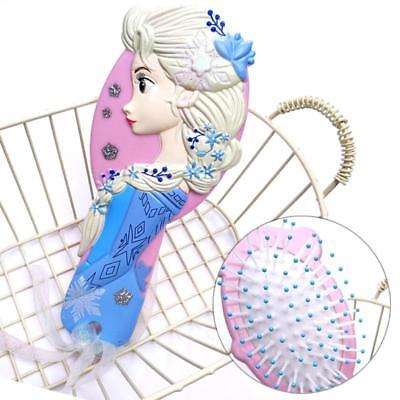Disney princess frozen Hair Brush brosse cheveux Kids Gentle Anti-static Brush C