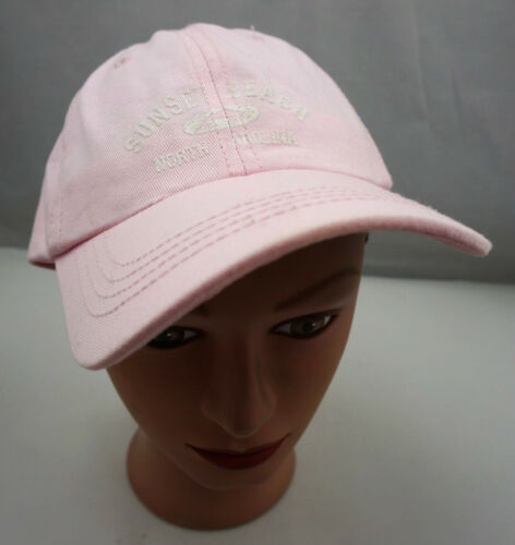 Sunset Beach North Carolina Hat Pink Kids Size Baseball Cap Pre-Owned ST191