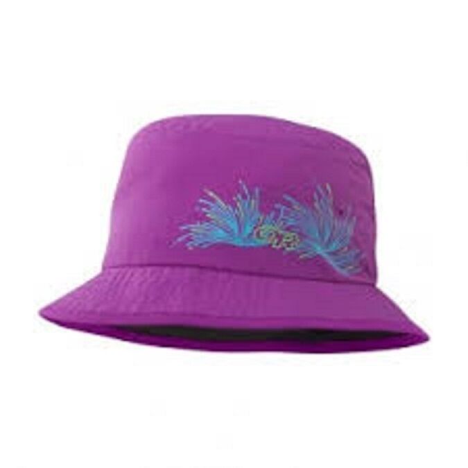 NEW Outdoor Research Solstice Kid's Sun UV Bucket Hat Purple Age 3-6 yrs