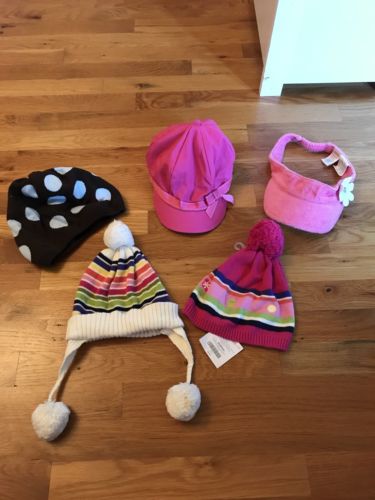 Gymboree Hat Lot Of 5 Size 5-7 and one 8 one is NWT