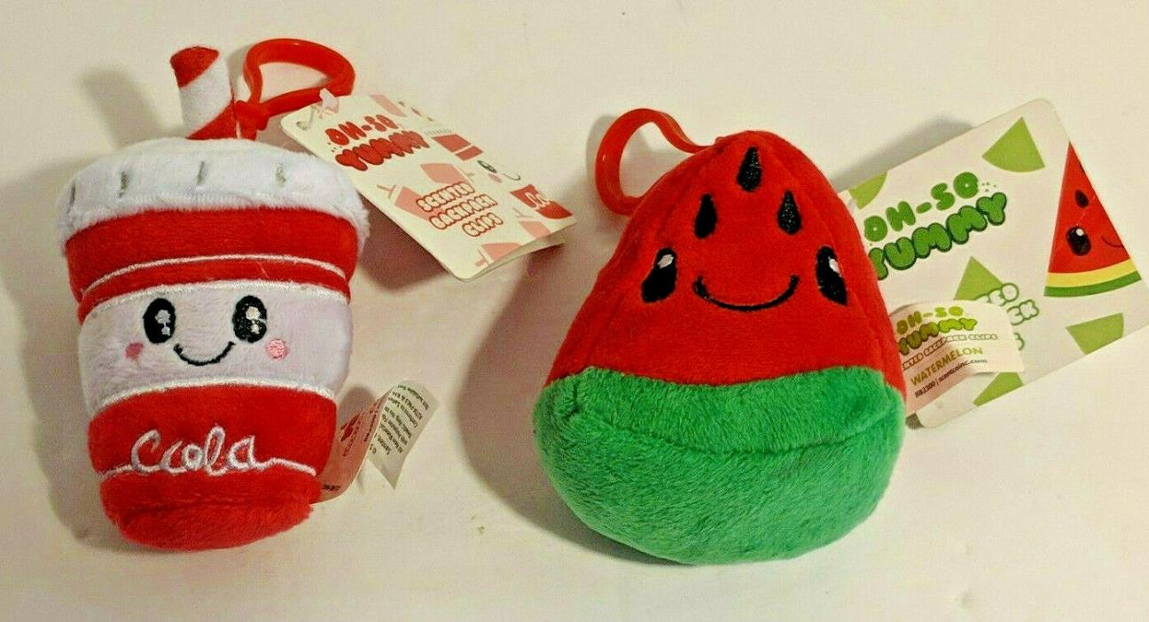 Oh So Yummy Scented Backpack Clips 2 Pack Watermelon & Cola Lot