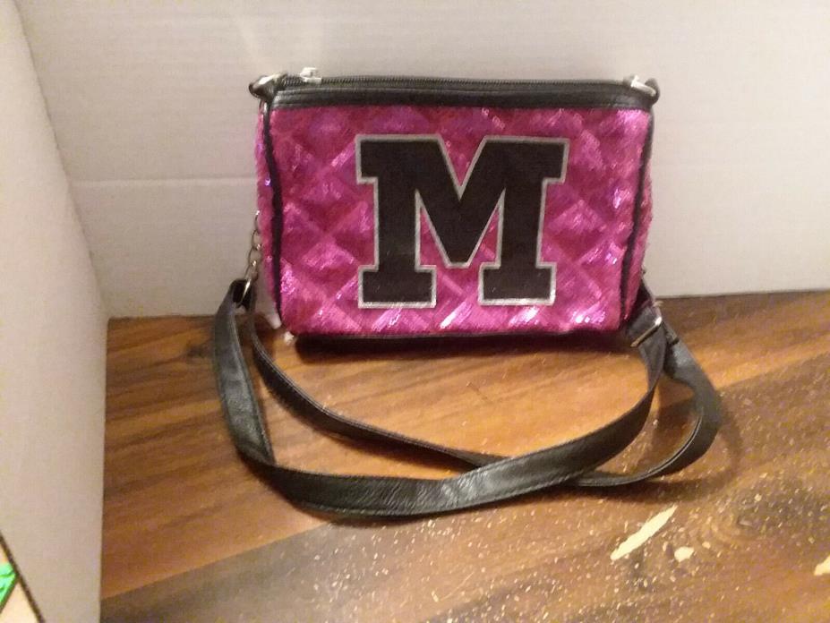 Pink Justice Purse with Letter M