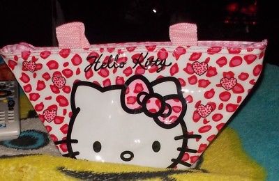 NWOT,   Hello Kitty Purse / Handbag,   White With Red,   Zips, (6)