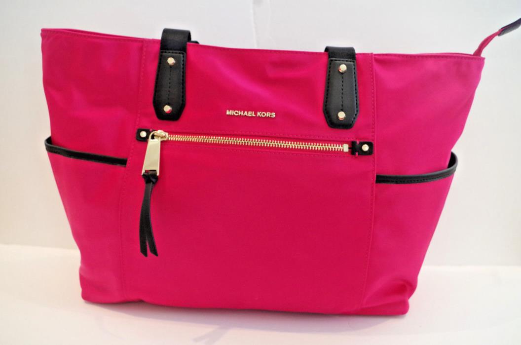 Michael Kors Pink Canvas Large Tote travel bag - New