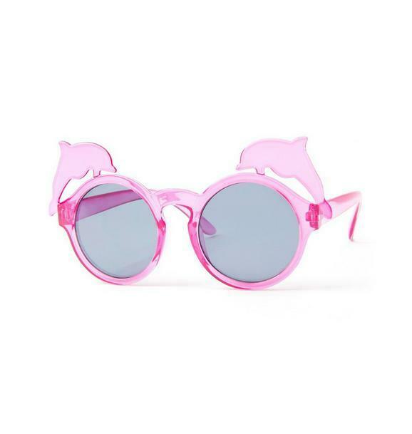 NEW!  GYMBOREE PINK DOLPHIN SUNGLASSES FOR GIRLS - Ages 4 and Up