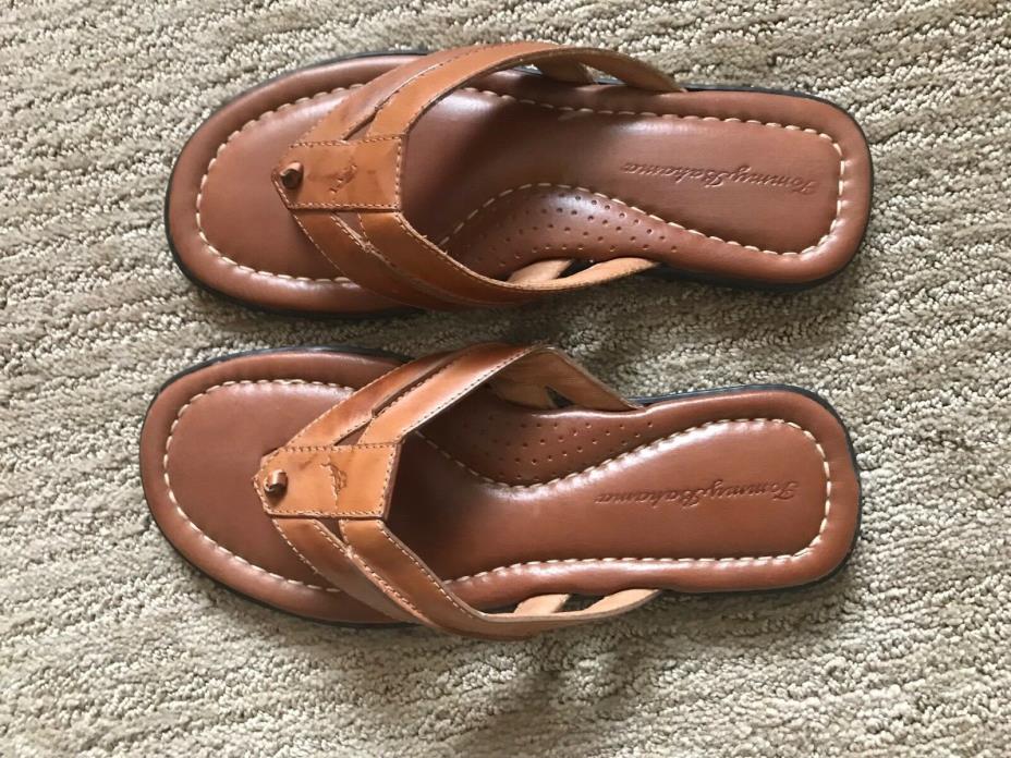 Tommy Bahama Archer Sandal Flip Flop Brown Whiskey, Size 9 D New $98 Free Ship