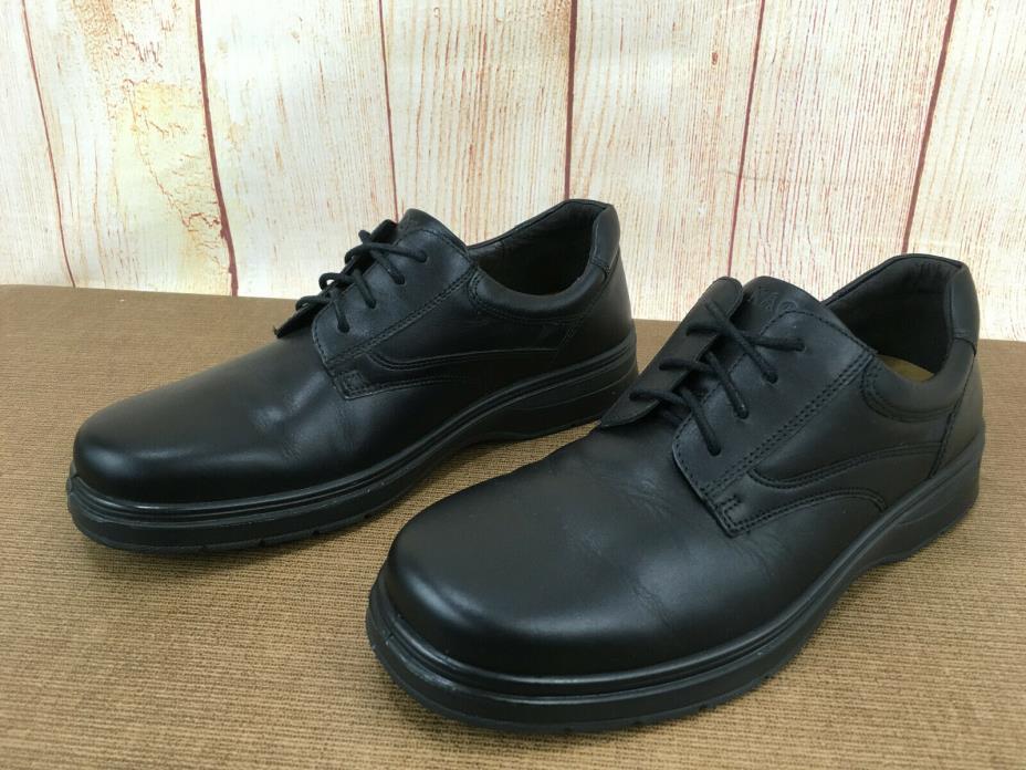 NAOT Oxford Lace Up Black Leather Dress Casual Shoe Size Mens 9 Womens 11 A73(5)